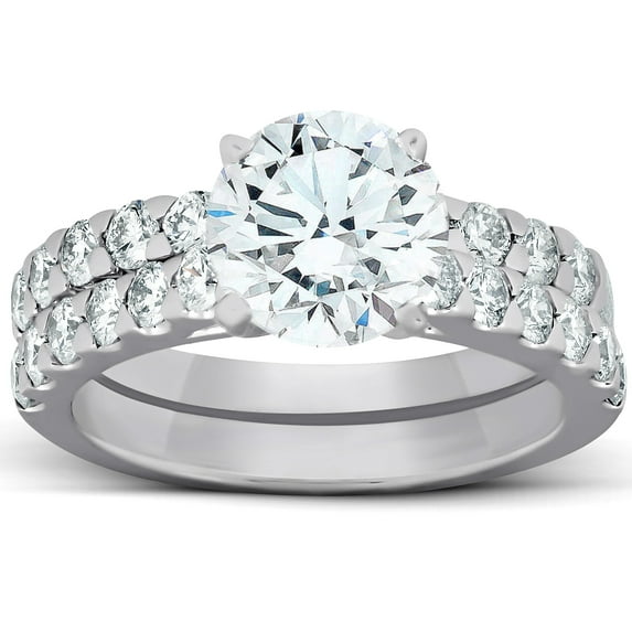 Pompeii 3 Ct Diamond Engagement Ring 14k White Gold (H/I,SI2-I1)