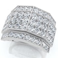 thumbnail image 1 of Pompeii 3 Ct Diamond Men's Multi-Cluster Wide Ring in White or Yellow Gold (I/J,I2-I3), 1 of 6