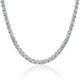 thumbnail image 1 of Pompeii 33 Ct Round-Cut Diamond Tennis Necklace 14K White Gold 18" (J-K,I1-2), 1 of 4