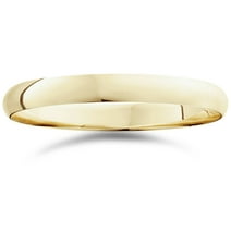 Pompeii 3mm Dome High Polished Wedding Band 14K Yellow Gold (,)