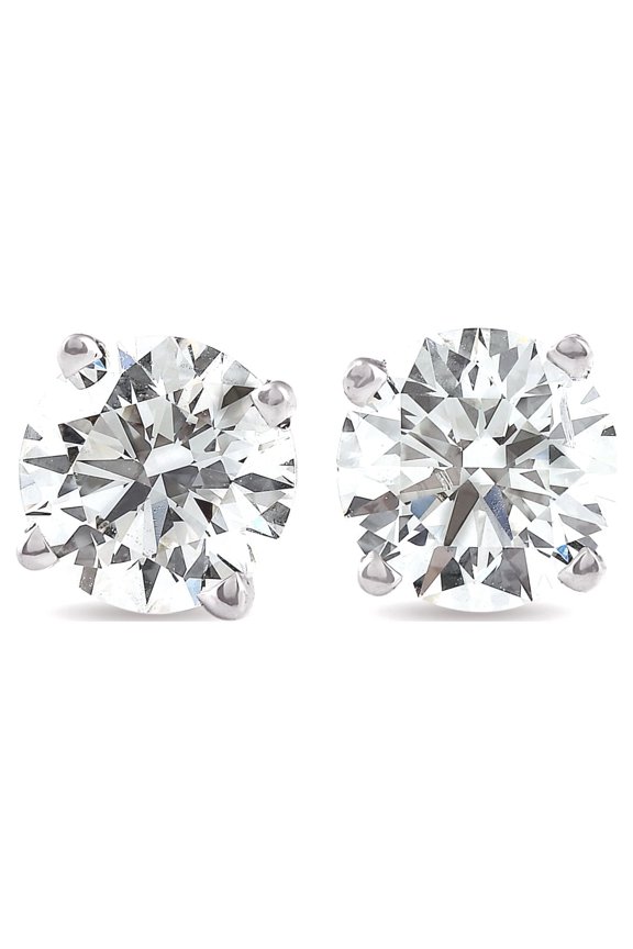Pompeii 4 Ct T.W. Round Diamond Screw Back Studs 14k White Gold Lab Grown (GH,SI)