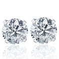 thumbnail image 1 of Pompeii .40CT Round Brilliant Cut Natural VS Quality Diamond Stud Earrings In 14K Gold, 1 of 2