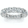 thumbnail image 1 of Pompeii3 4Ct Diamond Eternity Wedding Ring Lab Grown Diamonds 14k White Gold (G,VS2-SI1), 1 of 4