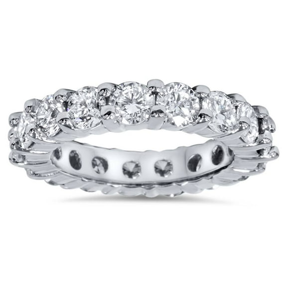 Pompeii 4Ct Diamond Platinum Eternity Ring Womens Wedding Stackable Band (G/H,I1-I2)