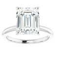 thumbnail image 1 of Pompeii 4Ct Emerald Solitaire Moissanite Engagement Ring in White Yellow or Rose Gold (,), 1 of 4