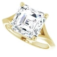 thumbnail image 1 of Pompeii 4Ct Moissanite Asscher Cut Engagement Solitaire Ring 14k White or Yellow Gold (,), 1 of 6