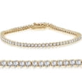 thumbnail image 1 of Pompeii 4ct Diamond Tennis Bracelet 14K Yellow Gold 7" (G/H,I2), 1 of 6