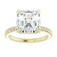 thumbnail image 1 of Pompeii 5 1/3Ct Asscher Cut & Diamond Engagement Ring in White, Yellow, or Rose Gold, 1 of 3