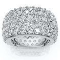 thumbnail image 1 of Pompeii 5 3/4ct Pave Lab Grown Diamond Eternity Wedding Anniversary Ring (FG,VS), 1 of 6