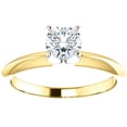 thumbnail image 1 of Pompeii 5/8 Ct Diamond Solitaire Round Cut Engagement Ring Two Tone 14k Yellow Gold, 1 of 4