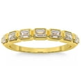 thumbnail image 1 of Pompeii 5/8Ct Baguette Cut Wedding Ring Anniversary Band 14k Gold Lab Grown (G/H,VS2-SI1), 1 of 5