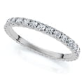 thumbnail image 1 of Pompeii 5/8Ct Diamond Eternity Wedding Ring 14k Gold or Platinum Lab Grown (F/G,VS1-VS2), 1 of 4