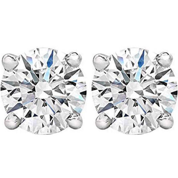 Pompeii 5/8Ct Diamond Studs Available in 14K White & Yellow Gold Basket Setting