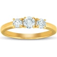 thumbnail image 1 of Pompeii 5/8ct 3-Stone Diamond Engagement Ring 14k Yellow Gold (H/I,I1-I2), 1 of 6