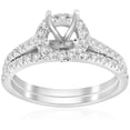thumbnail image 1 of Pompeii 5/8ct Halo Engagement Mount Set 14K White Gold (G/H,I1), 1 of 4