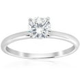 thumbnail image 1 of Pompeii 5/8ct Solitaire Round Diamond Engagement Ring 14K White Gold Brilliant Jewelry, 1 of 3