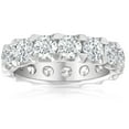 thumbnail image 1 of Pompeii 5 Ct Moissanite Eternity Ring in 10k White, Yellow, or Rose Gold (F-G,VVS2) (,), 1 of 6
