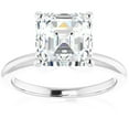 thumbnail image 1 of Pompeii 5Ct Asscher Solitaire Moissanite Engagement Ring in White Yellow or Rose Gold (,), 1 of 4