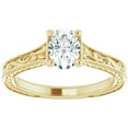 thumbnail image 1 of Pompeii 5Ct Three Stone Moissanite Ring 10k White Gold (,), 1 of 3
