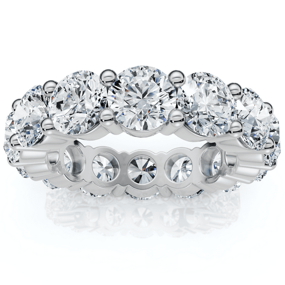 Pompeii 6 3/4 Ct Diamond Eternity Wedding Ring 14k White Gold Lab Grown (F,VS/SI)