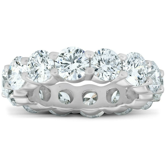 Pompeii 6 Ct Diamond Eternity Wedding Ring 14k White Gold (H/I,I2-I3)