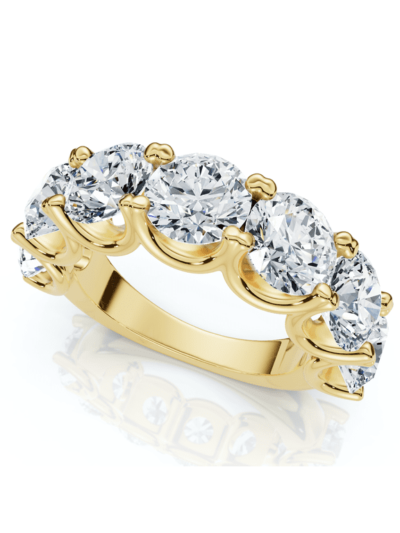 Pompeii 6Ct TW Diamond Anniversary U Prong Wedding Ring 14k Gold Or Platinum Lab Grown