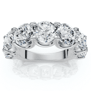 POMPEII3 Pompeii 6Ct TW Diamond Anniversary U Prong Wedding Ring 14k Gold Or Platinum Lab Grown