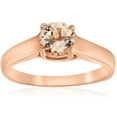 thumbnail image 1 of Pompeii 6MM Morganite Solitaire Engagement Anniversary Ring 14K Rose Gold (,), 1 of 4