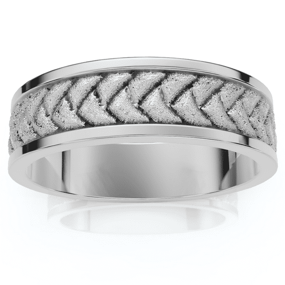 Pompeii 6mm Men's 14k Gold or Platinum Wedding Band (,)