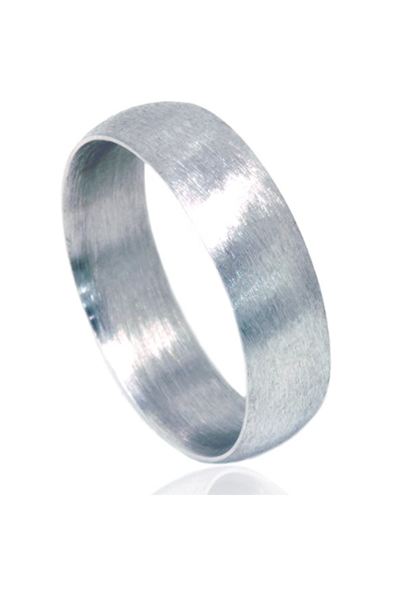 Pompeii 6mm Platinum Matte Finish Wedding Band (,)