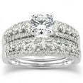 thumbnail image 1 of Pompeii 7/8ct Diamond Engagement Wedding Bridal Ring Set (G/H,I2), 1 of 5
