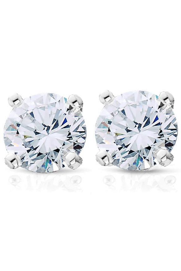 Pompeii 7/8ct Diamond Studs 14K White Gold (G/H,SI2/SI3)