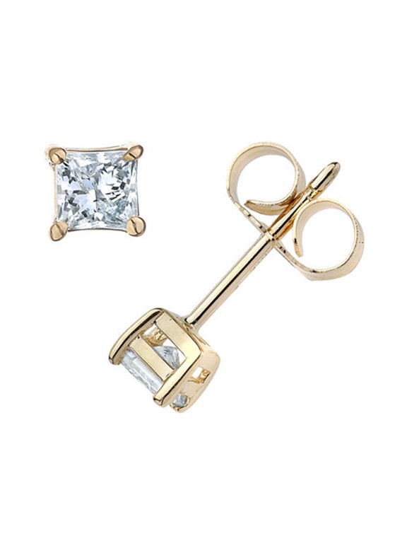 Pompeii 7/8ct Diamond Studs 14K Yellow Gold (G/H,SI2/SI3)