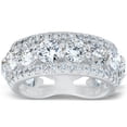 thumbnail image 1 of Pompeii 7 Ct Diamond 3/4 Eternity Ring 14k White Gold Womens Stackable Wedding Band, 1 of 5
