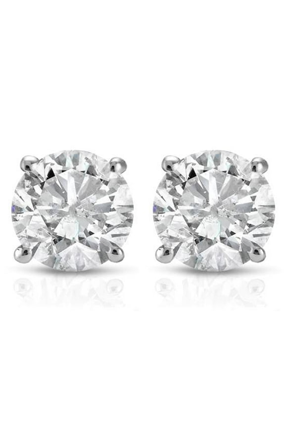 Pompeii .75CT Diamond Studs 14K White Gold (G/H,I1-I2)