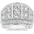 thumbnail image 1 of Pompeii 7Ct Diamond Men's Natural Diamond Band White Gold Wedding Ring (JK,I2-3), 1 of 3