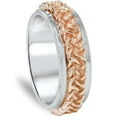 thumbnail image 1 of Pompeii 7mm Celtic Rose & White Gold Two Tone Comfort Fit Wedding Band (,), 1 of 1
