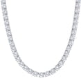 thumbnail image 1 of Pompeii 87.80Ct TW Diamond Tennis Necklace 14k White Gold 18" Lab Grown (FG,VS2/SI1), 1 of 4