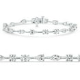 thumbnail image 1 of Pompeii 8Ct Mixed Cut Diamond Tennis Bracelet 7" 14k White Gold Lab Grown (EF,VS), 1 of 7