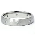 thumbnail image 1 of Pompeii 950 Platinum Diamond Comfort Fit Brushed Wedding Band (G/H,SI), 1 of 3
