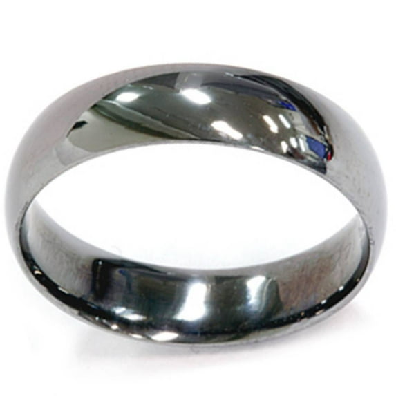 Pompeii Black Plated Wedding Band 14K Gold (,)