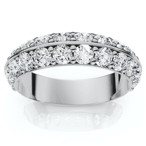Pompeii 1 1/3Ct Diamond Wedding Band 14k Gold or Platinum Lab Grown (F/G,VS1-VS2)