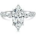 thumbnail image 1 of Pompeii Certified 1.75-5.75Ct Marquise Diamond Engagement Ring 14k or Platinum Lab Grown, 1 of 4