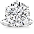 thumbnail image 1 of Pompeii Certified 10.83Ct Natural Round Brilliant Cut Diamond Solitaire Engagement Ring, 1 of 7