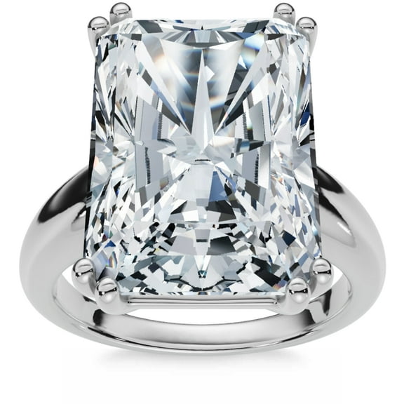 Pompeii Certified 7Ct Radiant Cut Diamond Engagement Ring 14k Gold Lab Grown (G/H,VS1-VS2)