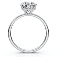 thumbnail image 1 of Pompeii Certified 1Ct Hidden Halo Diamond Engagement Ring 14k Gold Lab Grown (E/F,VS1-VS2), 1 of 6