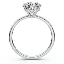 Pompeii Certified 1Ct Hidden Halo Diamond Engagement Ring 14k Gold Lab Grown (E/F,VS1-VS2)