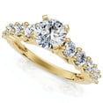 thumbnail image 1 of Pompeii Certified 2 1/2Ct Diamond Engagement Ring With Accents 14k Gold Lab Grown, 1 of 6