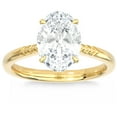 thumbnail image 1 of Pompeii Certified 2 1/2Ct Oval Solitaire Diamond Engagement Ring in 14k Gold Lab Grown, 1 of 5