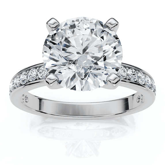 Pompeii Certified 2 1/4Ct Cathy Diamond Engagement Ring 14k Gold or Platinum Lab Grown